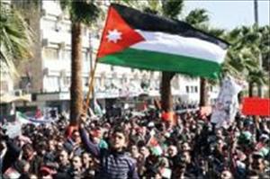 Sicherheitskräfte Jordaniens greifen Demonstranten an