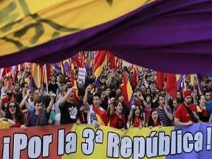 Spaniards stage anti-monarchy protest in Madrid