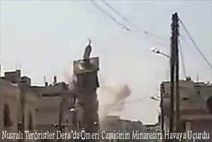 Cami Minaresini Hedef Alanlar Nusralı Teröristlerdir