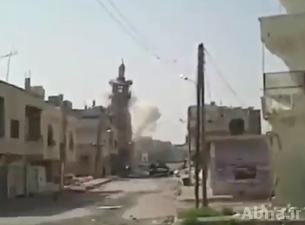 إرهابيو جبهة النصرة هم المسؤولون عن تفجير مئذنة الجامع العمري