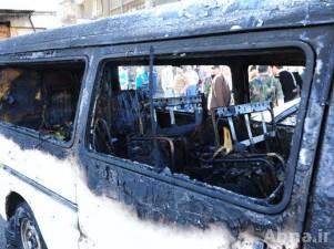 انفجار عبوة ناسفة زرعها إرهابيون بسيارة في منطقة الفحامة بدمشق دون وقوع إصابات