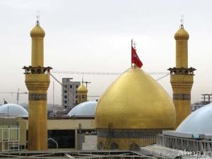 صور من قبة الإمام الحسين (عليه السلام) تحت الأمطار