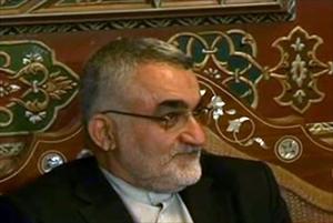 A son arrivée à Damas à la tête d'une délégation parlementaire iranienne, Boroujerdi affirme que la Syrie est le pilier du proje