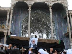 بالصور / تشييع «آية الله الشيخ غلام رضا رضواني» في قم المقدسة