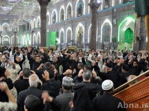 بالصور / مجلس عزاء بمناسبة وفاة السيدة أم البنين (ع) في مرقد الإمام الحسين (ع)
