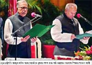 রাষ্ট্রপতি হিসেবে শপথ নিলেন আবদুল হামিদ