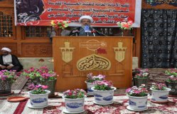 Religious Information Section for Female in the Imam Hussein holy shrine holds a ceremony of honoring girls just reached puberty
