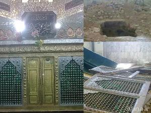 بالصور / نبش قبر وهدم ضريح الصحابي الجلیل «حجر بن عدي» من قبل الوهابية بسوريا