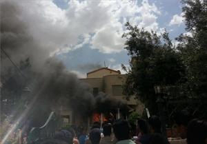 جناب جعفر طیار کے مزار کو بھی آگ لگا دی گئی+تصویر