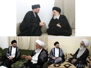 بالصور / «السيد عمار الحكيم» يلتقي المراجع الدينية في النجف الاشرف