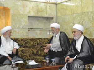 المرجع الديني «آية الله الشيخ الفياض» يتشرف بزيارة مرقد أمير المؤمنين (ع)