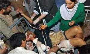 پشاور دھماکے میں ۱۲ افراد زخمی