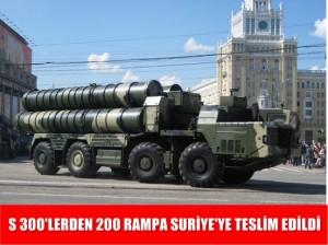Rusya, Suriye'ye S-300 Füzelerini teslim etti