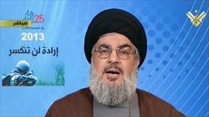 “Nasralá Defiende la Decisión de Hezbolá de Luchar contra los Extremistas en la ciudad Siria de Qusayr”