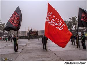 تصویری رپورٹ/حرم امام حسین(ع) و حضرت عباس (ع) کے خادمین کی عزاداری