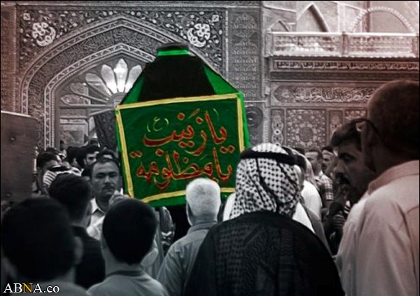 Image / Symbolic Funeral of Lady Zeinab (s) in the Holy Shrine of Imam Ali (a.s)