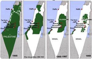 Mainmise sioniste sur 85% de la Palestine