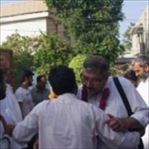 لاہور- نو منتخب نمائیدہ سید آغارضا کی لاھور پہنچنے پر استقبال
