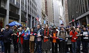 Occupy Wall Street Activists in US Rally in Solidarity with Turkish Protesters