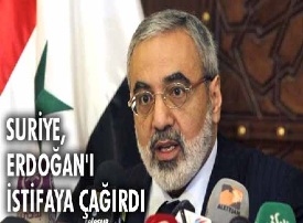 Сурија, Әрдоғана ИСТЕФА-ја ҝетмәји мсләһәт билди