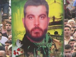 حزب الله اللبناني شيعا الشهيد «نمر اسماعيل» في موكب حاشد