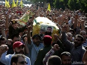 بالصور / حزب الله اللبناني شيع الشهيدين «عباس حمود» و«أحمد الديراني»