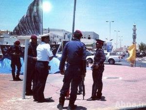 بالصورة / مركز شرطة "الوسطى" يتصدى لمظاهر احتفالية بمناسبة ولادة الإمام الحسين (ع)
