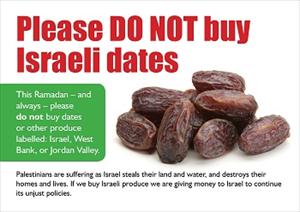 UK Muslims: No Israeli Dates in Ramadan