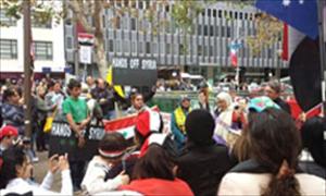 Syrians Stage Mass Rally in Solidarity with Syria in Sydney, Australia