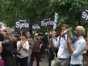 وقفة احتجاجية في لندن ترفض التدخل الخارجي بسوريا