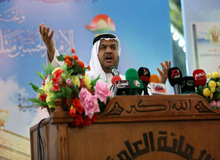 Poets from inside & outside of Iraq wondrously perform at a poetry evening ceremony