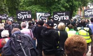 UK: Anti-War Groups Rally against US arms to Syria