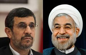 Rencontre d'Ahmadinejad avec le président élu iranien