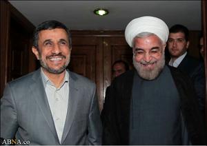 صدر احمدی نژاد کی نومنتخب صدر سے ملاقات