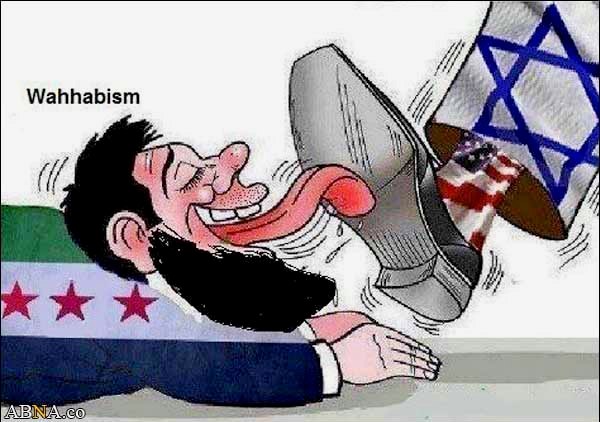 Cartoon / Wahhabism Political Stand Toward Israel and U.S.