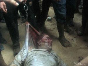 بالصور / تمثيل بجثة «الشيخ حسن شحاته» بعد استشهاده على أيدي التكفيريين (18+)