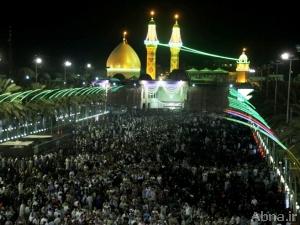بالصور / ملايين الزائرين يحيون ذكرى ولادة الامام المهدي (عج) بكربلاء المقدسة