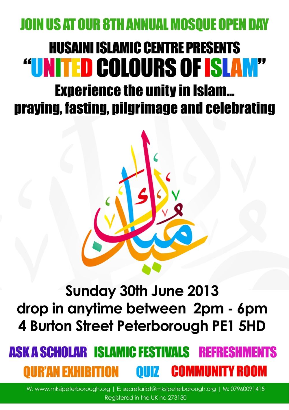 UK: 8th Annual Mosque Open Day – Sunday 30th June 2013