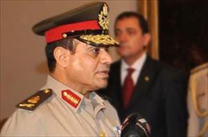Darbeci general Abdulfettah el Sisi'nin portresi