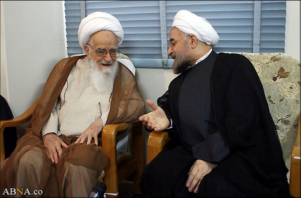 Image / Iran president-elect Rohani meets with Grand Ayatollahs in Qom - I