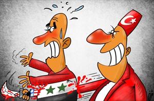 Әрдоғанын Сурија сијасәти - Карикатура