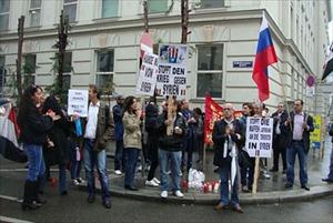 Deux sit-in de solidarité avec la Syrie en Slovaquie et en Biélorussie