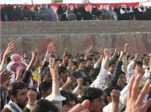 روضہ حضرت زینب(ع) پر حملے کی مذمت میں پاکستان کے مسلمانوں کے احتجاجی مظاہرے