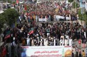 پاکستان روضہ حضرت زینب(س) کی بے حرمتی کے خلاف احتجاج جاری