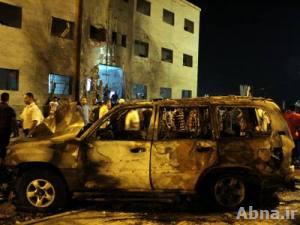 انفجار سيارة في وسط بنغازي
