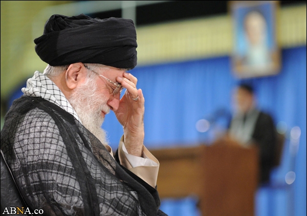 رہبرمعظم کی موجودگی میں مجلس عزا/ تصویری رپورٹ