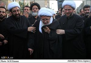 Ayətullah Vəhid Xorasani İmam Əlinin şəhadət günü piyada əzadarlıq etdi + Foto