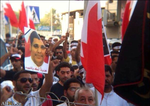 بحرین کی انقلاب کرامت کا ایک سو دسویں شہید کی تشییع جنازہ: ویڈیو