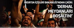 'Meydanları derhal boşaltın'