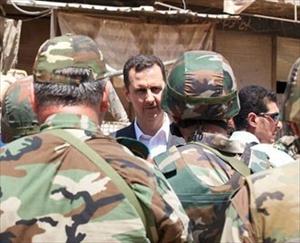 Al-Assad Inspects Army Units in Daraya: Victory Our Motto, Target